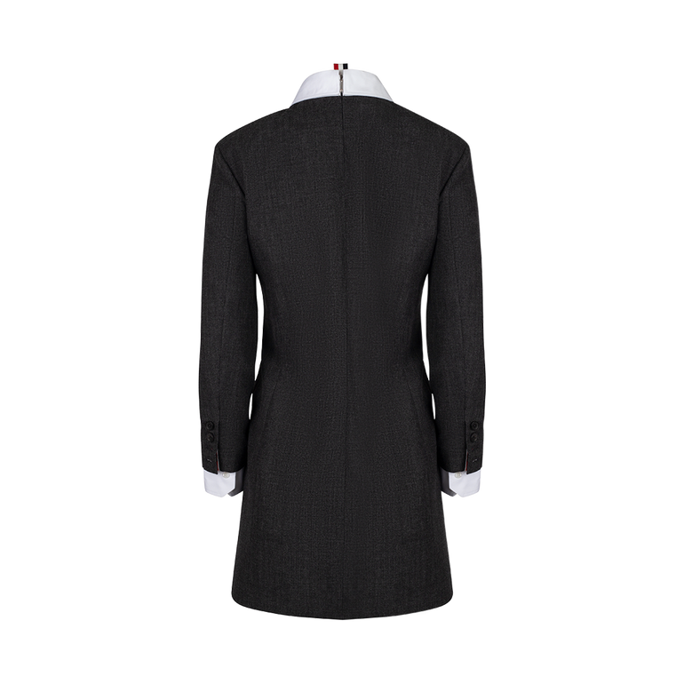 Tailored Wool Minidress | Back view of Tailored Wool Minidress THOM BROWNE