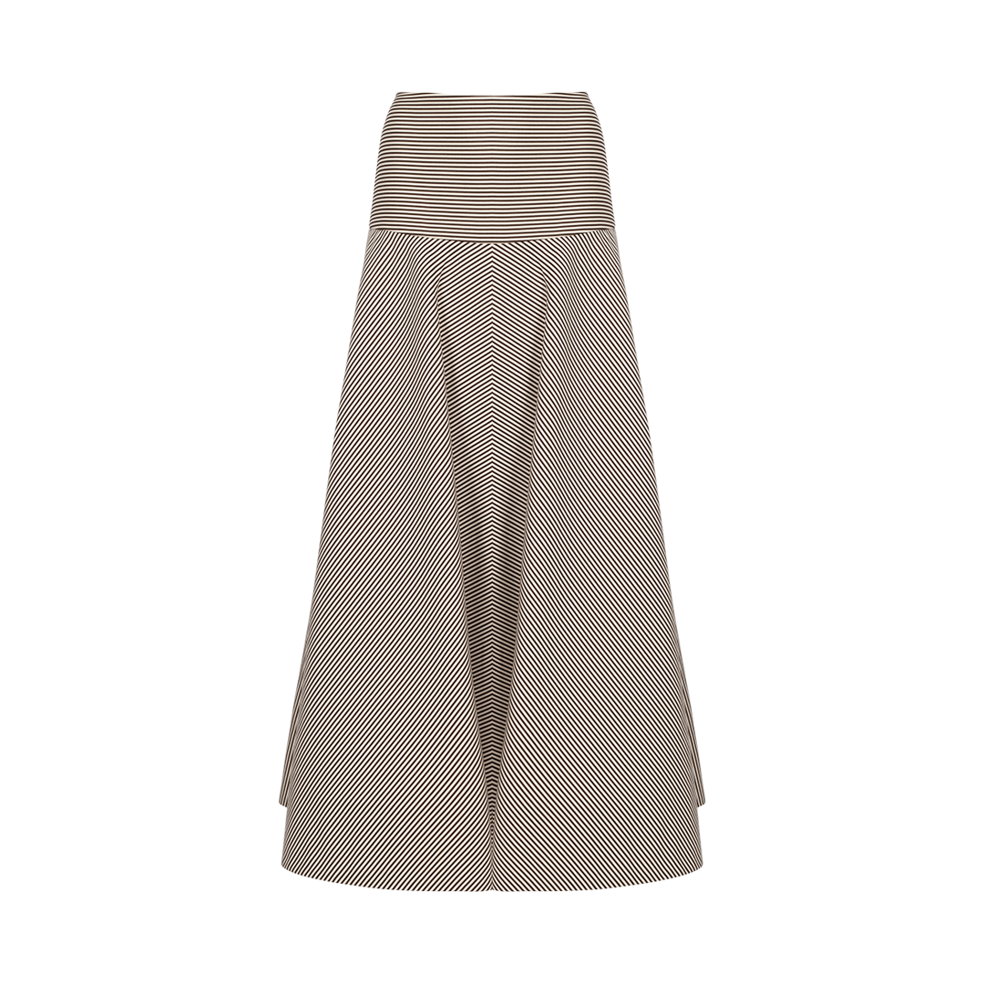 The Poppy Striped Maxi Skirt | Front view of The Poppy Striped Maxi Skirt BRANDON MAXWELL 