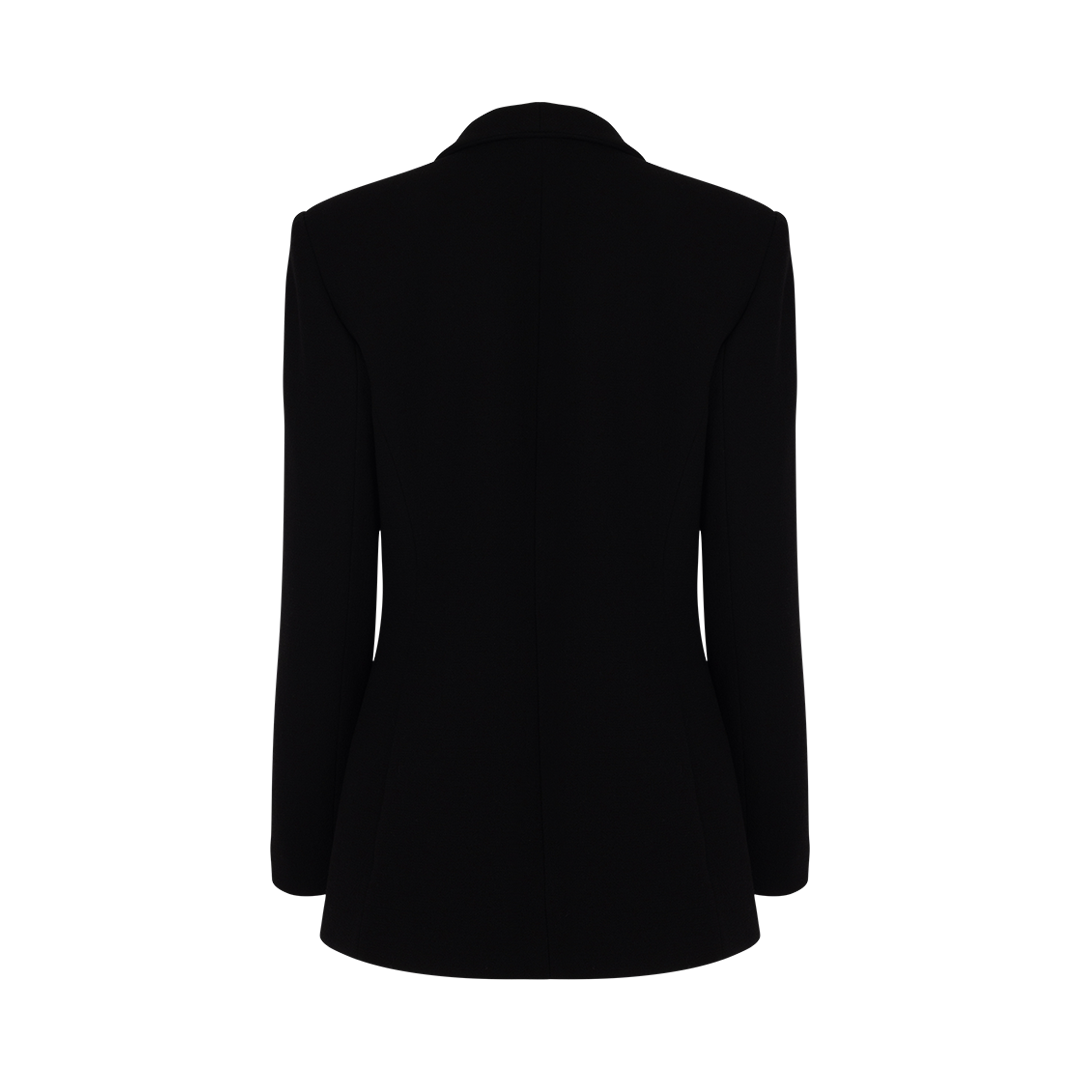 The Rosalyn Double-Breasted Jacket | Back view of The Rosalyn Double-Breasted Jacket BRANDON MAXWELL