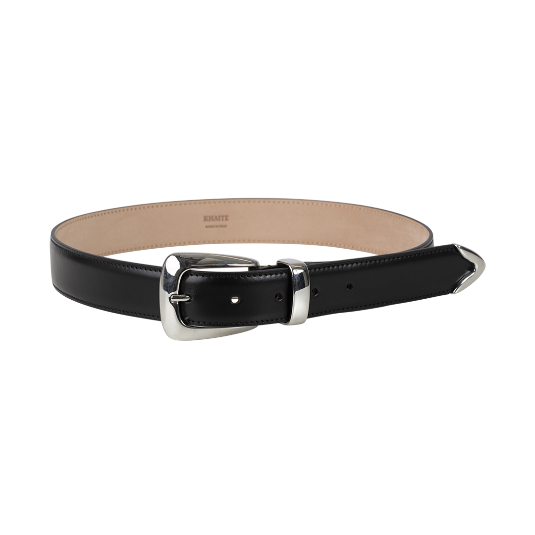 Benny Leather Belt | Front view of Benny Leather Belt KHAITE