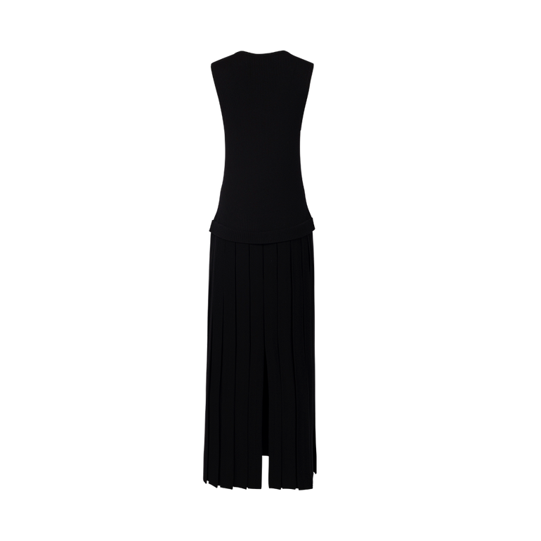 Cassette Pleated Dress | Back view of Cassette Pleated Dress KHAITE