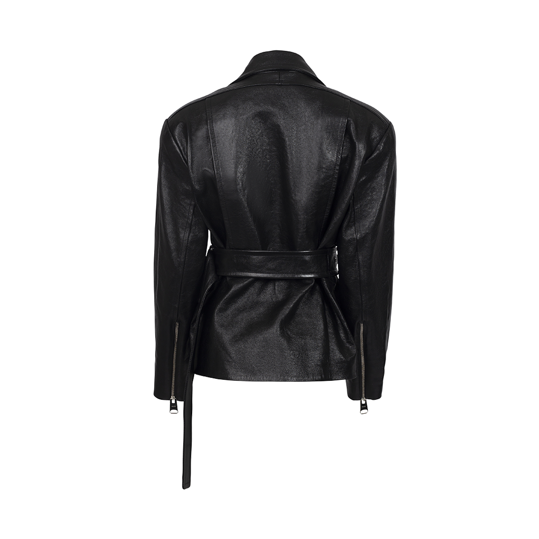 The Fabbie Moto Jacket | Back view of The Fabbie Moto Jacket KHAITE