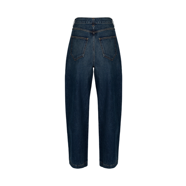 Hewitt Wide-Leg Jeans | Back view of Hewitt Wide-Leg Jeans KHAITE