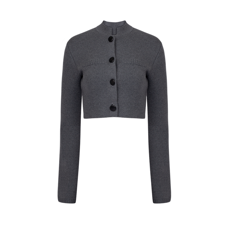 Ello Cropped Jacket | Front view of Ello Cropped Jacket KHAITE