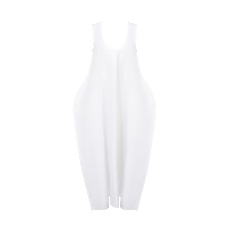 Coli Cotton Fit & Flare Dress | Front view of Coli Cotton Fit & Flare Dress KHAITE