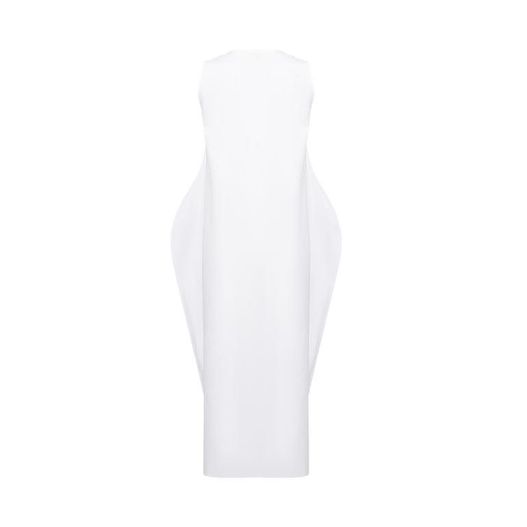 Coli Cotton Fit & Flare Dress | Back view of Coli Cotton Fit & Flare Dress KHAITE