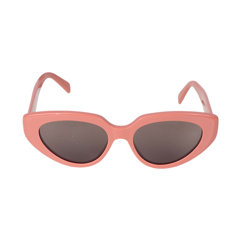 Bold 3 Dots Cat-Eye Sunglasses | Front view of Bold 3 Dots Cat-Eye Sunglasses in Pink CELINE