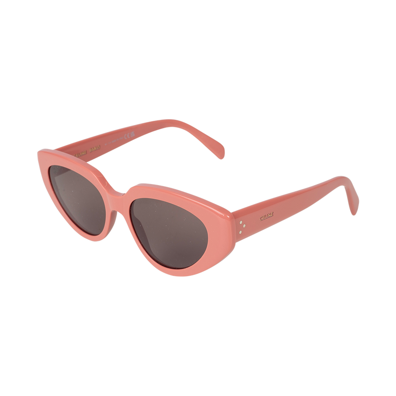 Bold 3 Dots Cat-Eye Sunglasses | Side view of Bold 3 Dots Cat-Eye Sunglasses in Pink CELINE