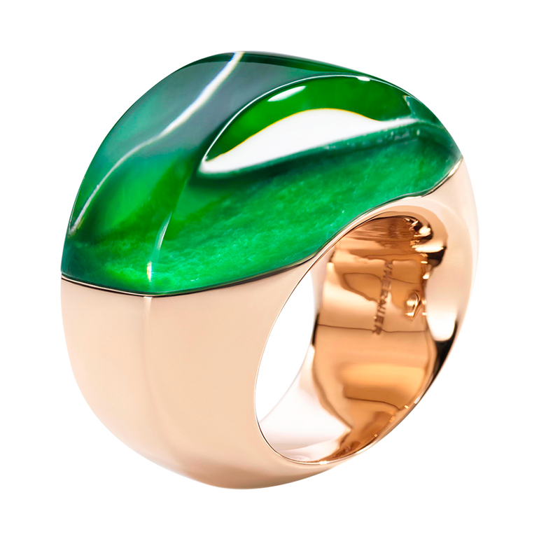 Aladino Rock Crystal Ring | Front view of Aladino Rock Crystal Ring VHERNIER