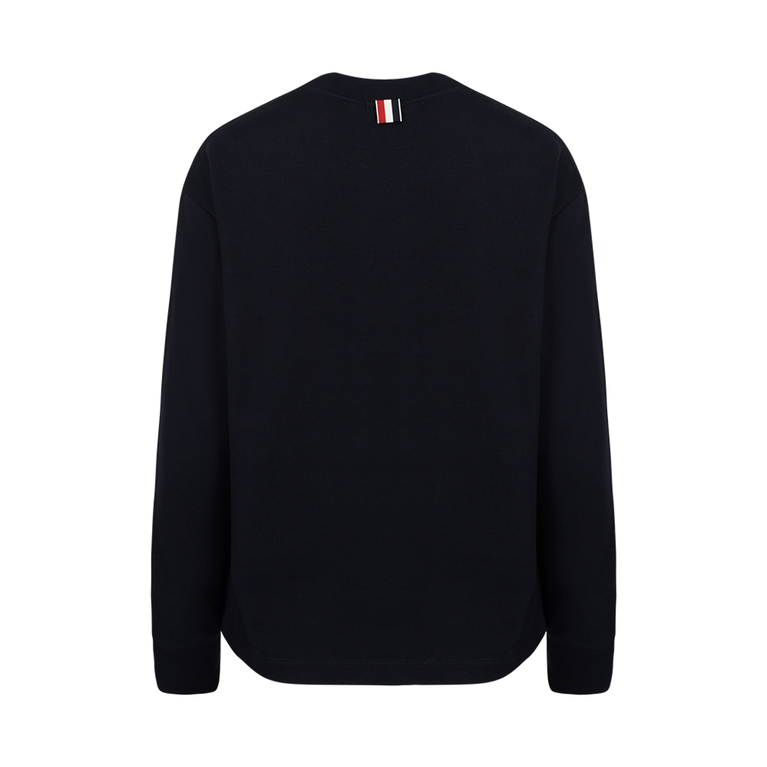 Hector-Embroidered Sweatshirt | Back view of Hector-Embroidered Sweatshirt THOM BROWNE