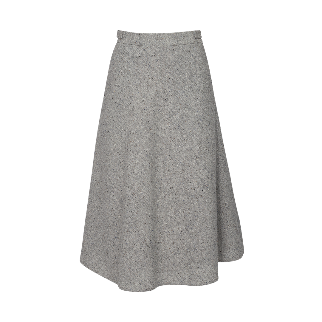 A-Line Midi Skirt | Front view of A-Line Midi Skirt THOM BROWNE