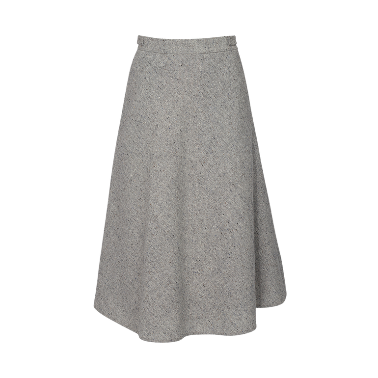 A-Line Midi Skirt | Front view of A-Line Midi Skirt THOM BROWNE