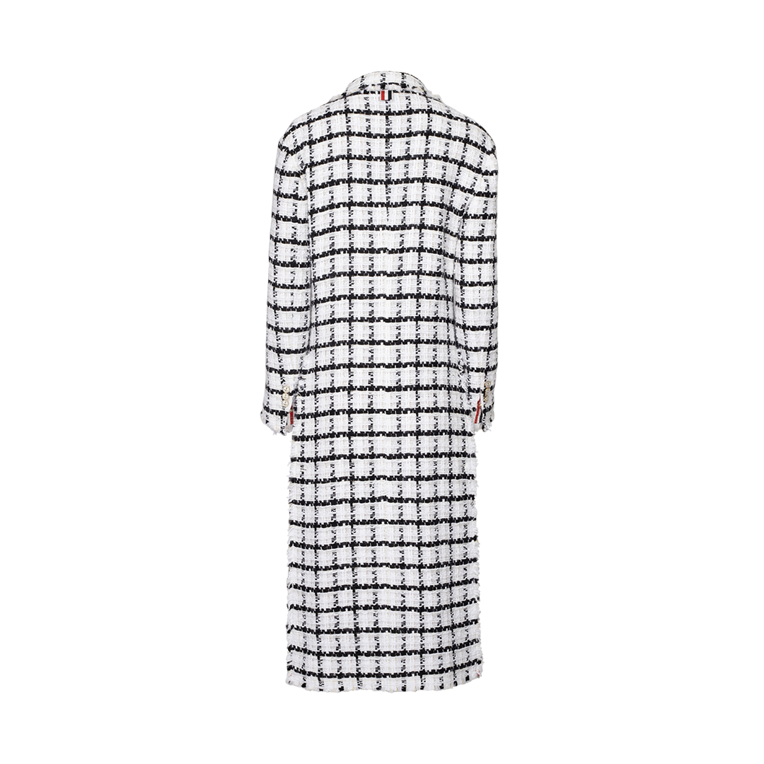 Oversized Chesterfield Coat | Back view of Oversized Chesterfield Coat THOM BROWNE