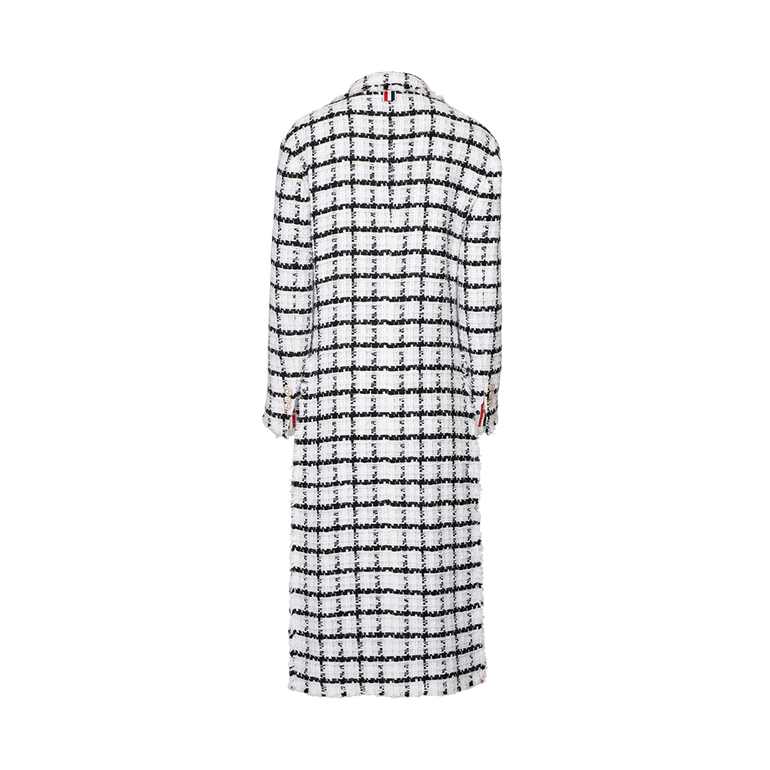 Oversized Chesterfield Coat | Back view of Oversized Chesterfield Coat THOM BROWNE