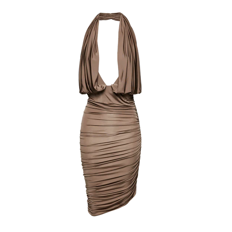 Halter Midi Dress | Front view of Halter Midi Dress MAGDA BUTRYM