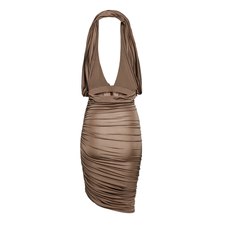 Halter Midi Dress | Back view of Halter Midi Dress MAGDA BUTRYM