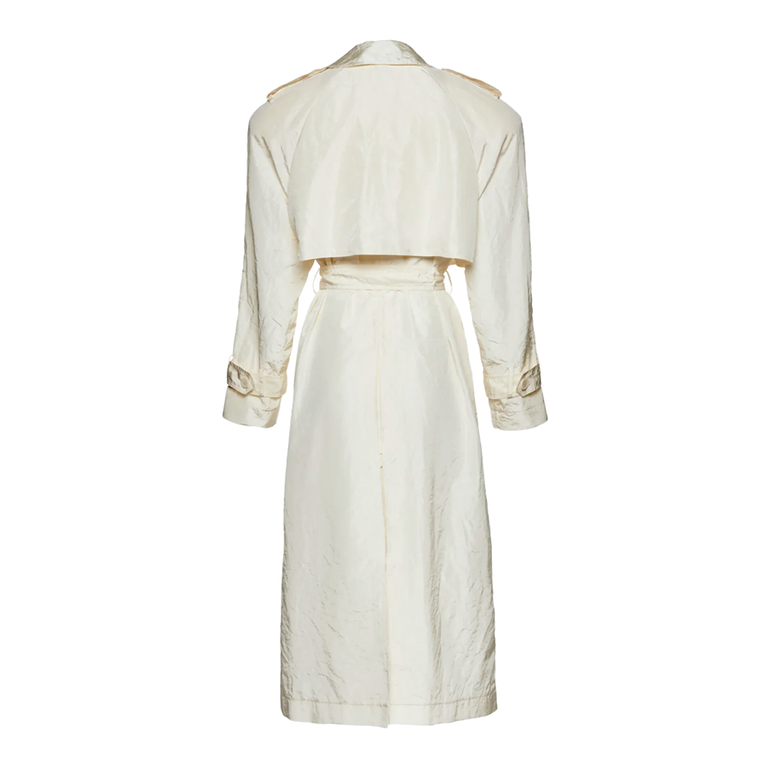 Taffeta Trench Coat | Back view of Taffeta Trench Coat MAGDA BUTRYM