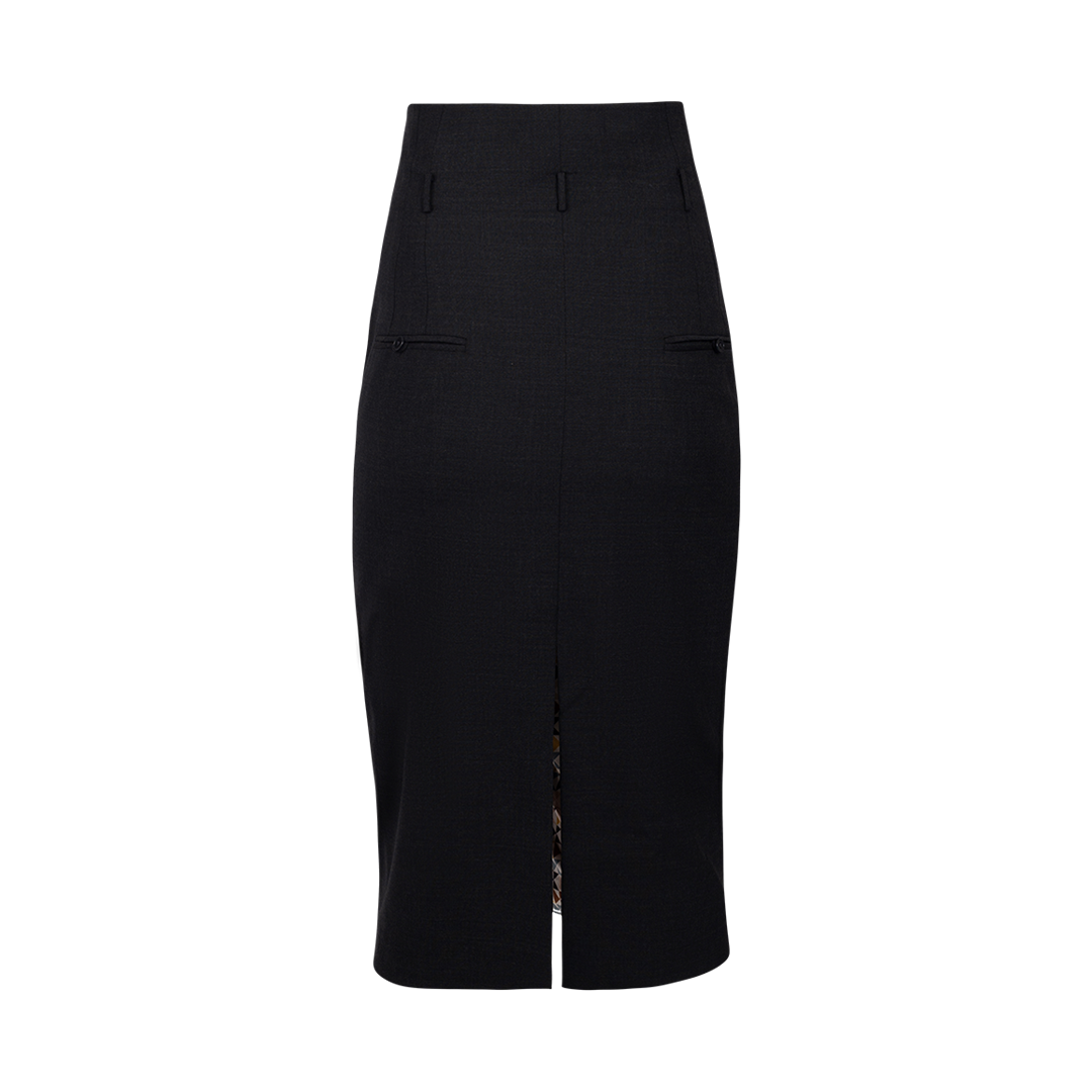 High Waist Pencil Skirt | Back view of High Waist Pencil Skirt DICE KAYEK