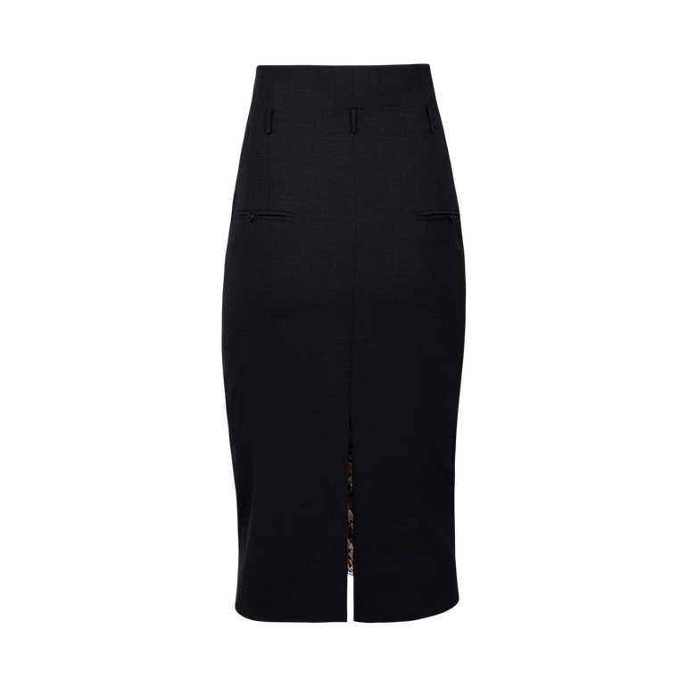 High Waist Pencil Skirt | Back view of High Waist Pencil Skirt DICE KAYEK