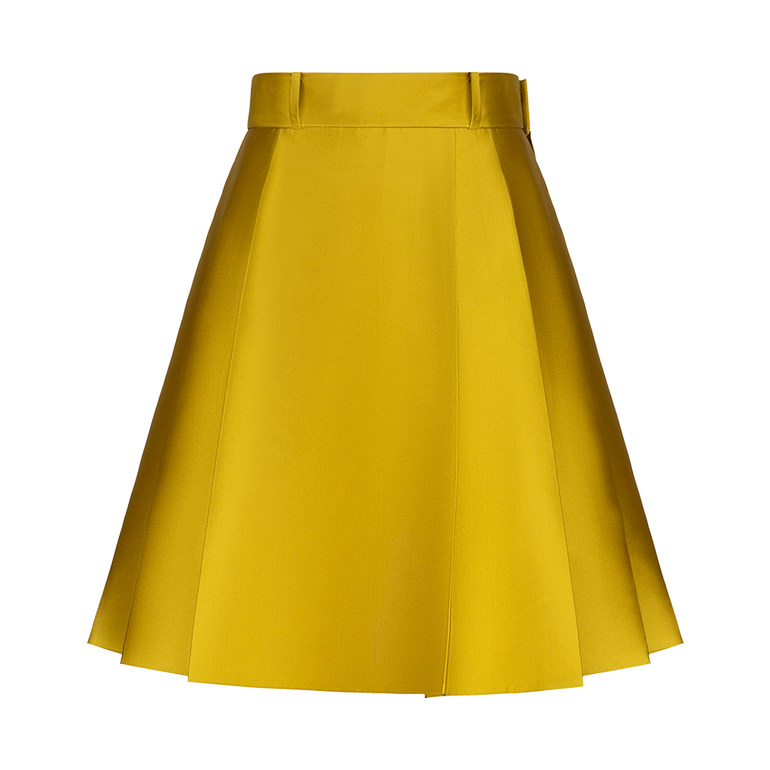 Box Pleated Skirt | Back view of Box Pleated Skirt DICE KAYEK