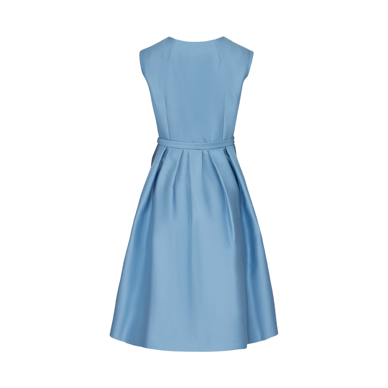 Pleated Classic Dress | Back view of Pleated Classic Dress DICE KAYEK