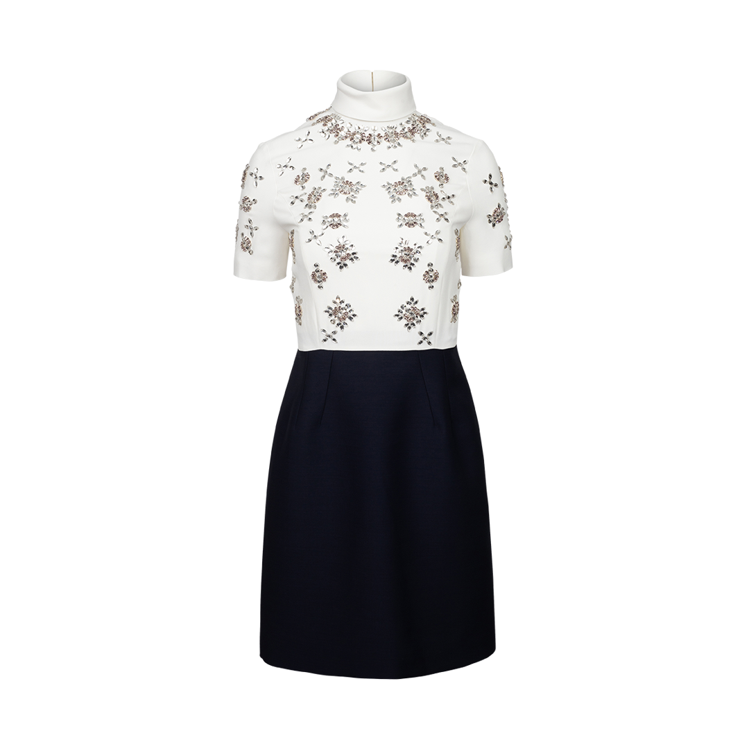 Crystal-Embellished Minidress | Front view of Crystal-Embellished Minidress DICE KAYEK