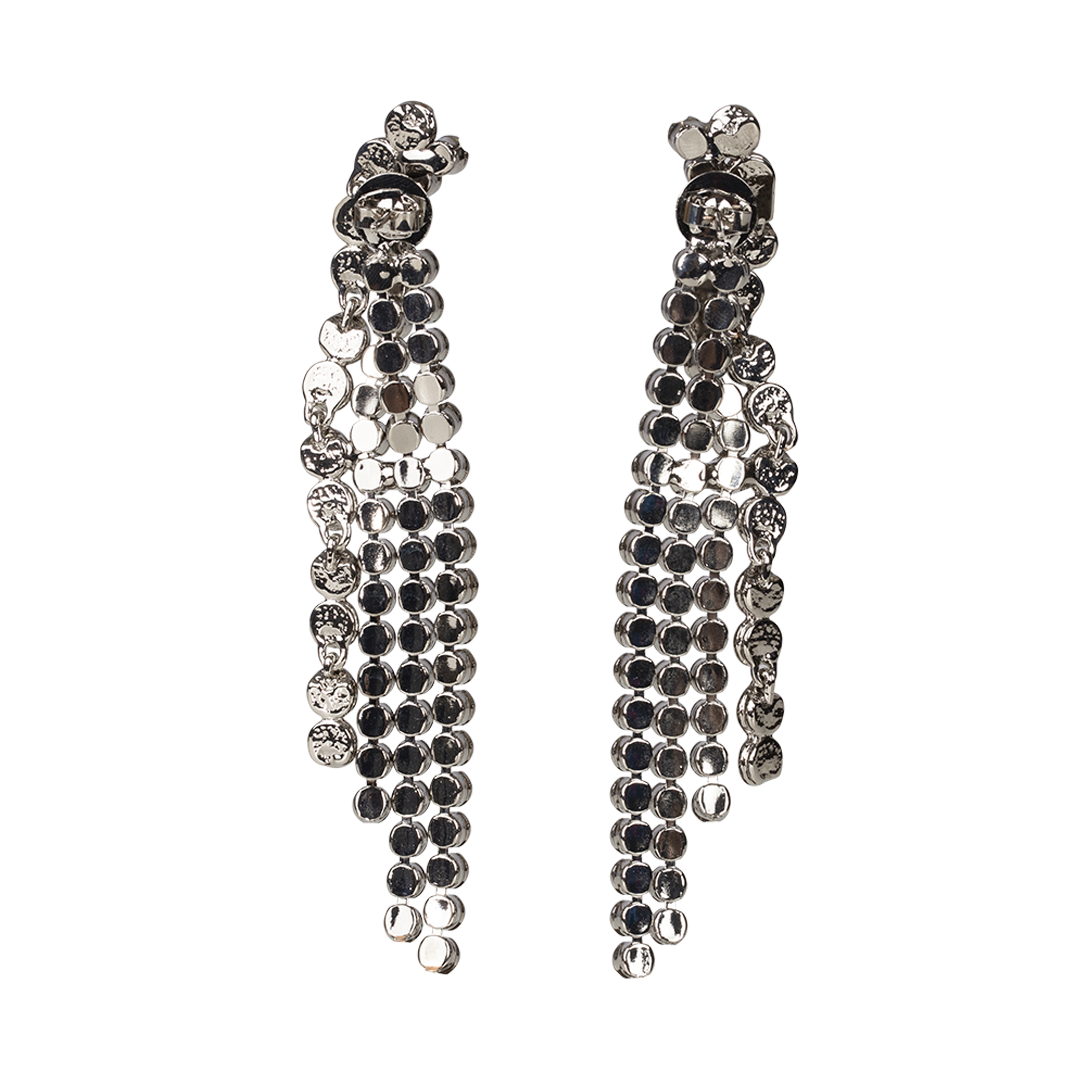 Crystal Waterfall Earrings | Back view of Crystal Waterfall Earrings ERDEM