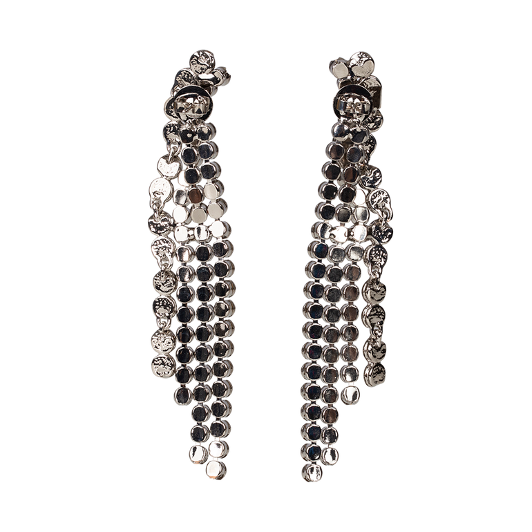 Crystal Waterfall Earrings | Back view of Crystal Waterfall Earrings ERDEM