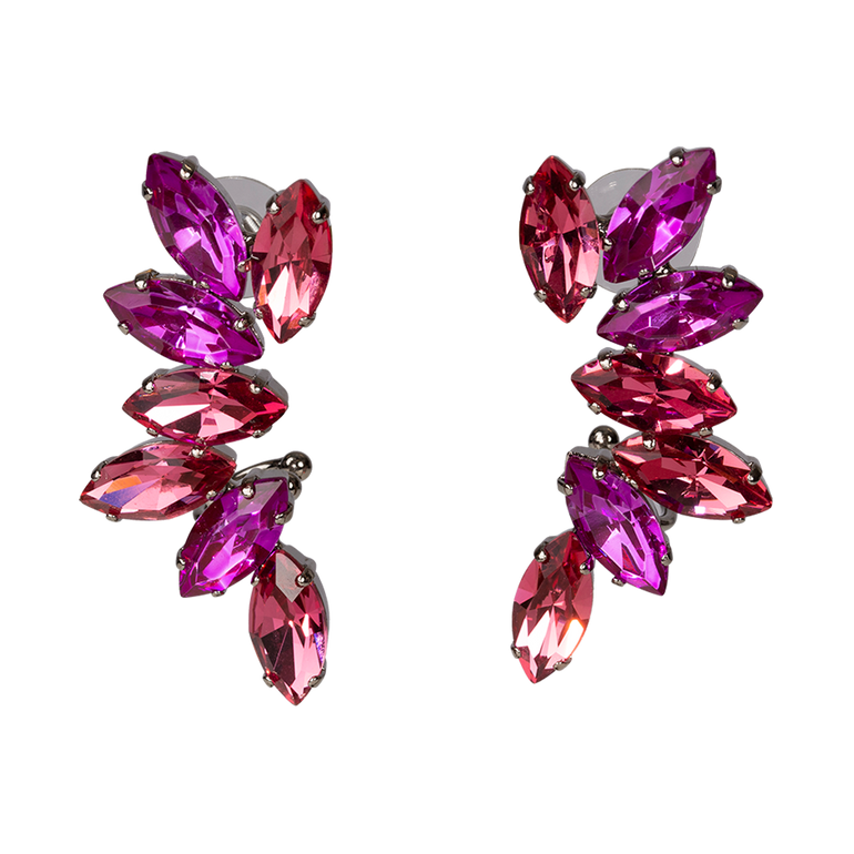 Pink Ear Climbers | Front view of Pink Ear Climbers ERDEM