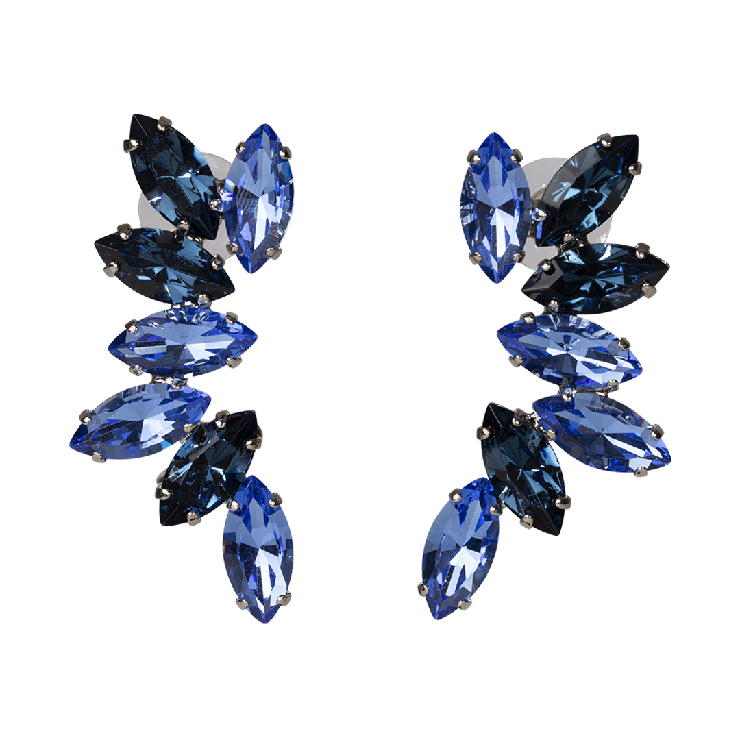 Blue Ear Climbers | Front view of Blue Ear Climbers ERDEM