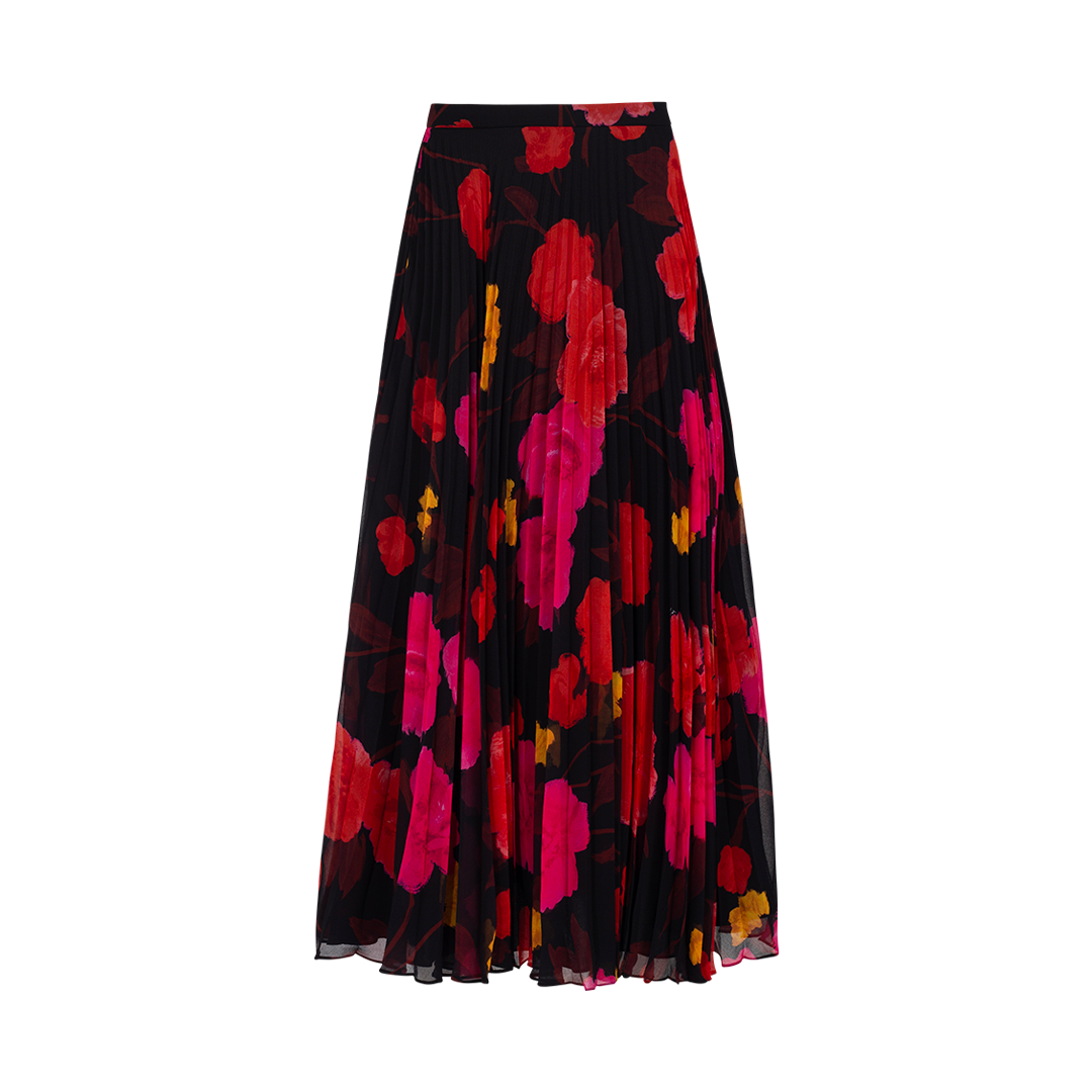 Floral Pleated Skirt | Front view of Floral Pleated Skirt ERDEM