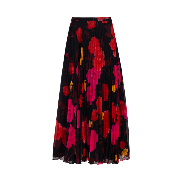 Floral Pleated Skirt | Front view of Floral Pleated Skirt ERDEM