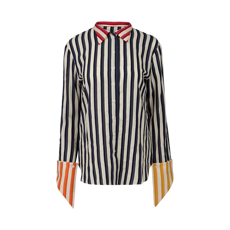 French Cuff Button Up Shirt | Front view of French Cuff Button Up Shirt ROSIE ASSOULIN