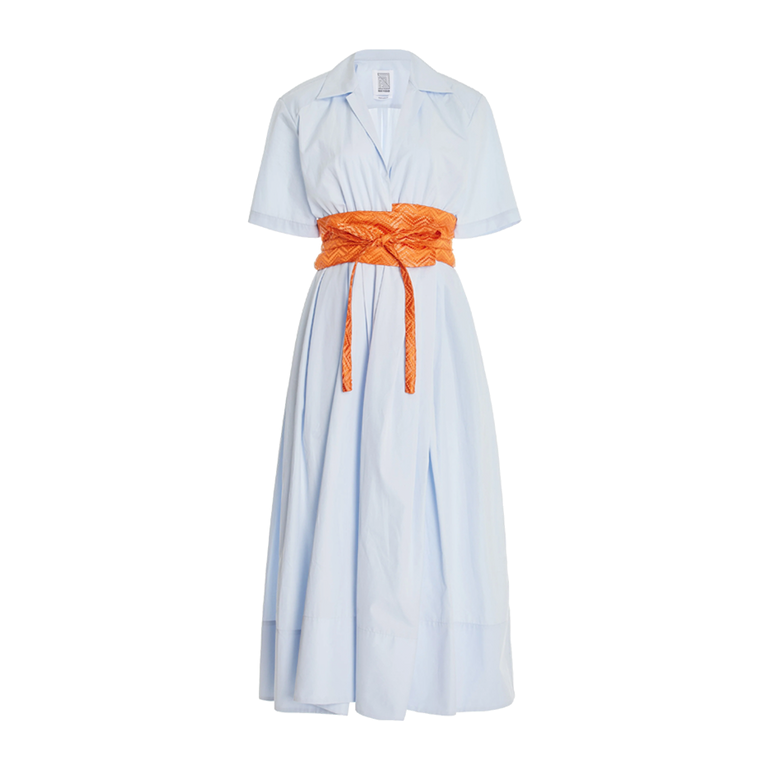 Obi Belted Shirtdress | Front view of Obi Belted Shirtdress ROSIE ASSOULIN