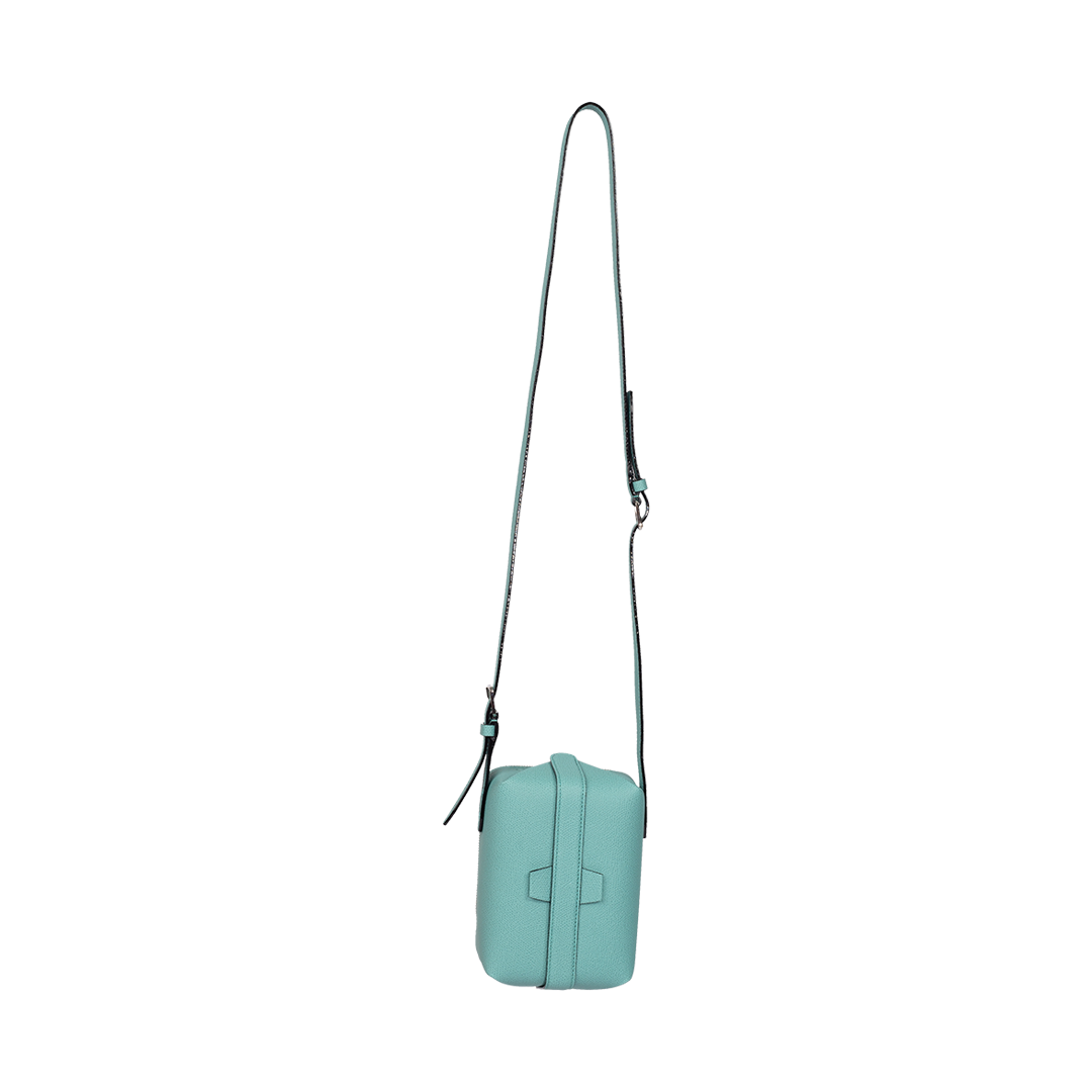 Tric Trac Crossbody Bag | Front view of Tric Trac Crossbody Bag in Mint VALEXTRA