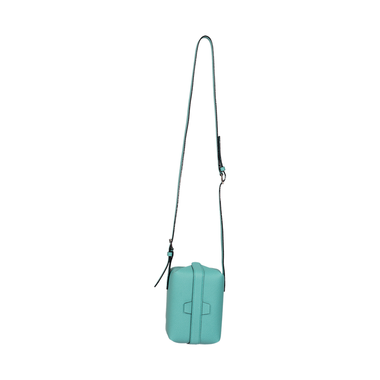 Tric Trac Crossbody Bag | Front view of Tric Trac Crossbody Bag in Mint VALEXTRA