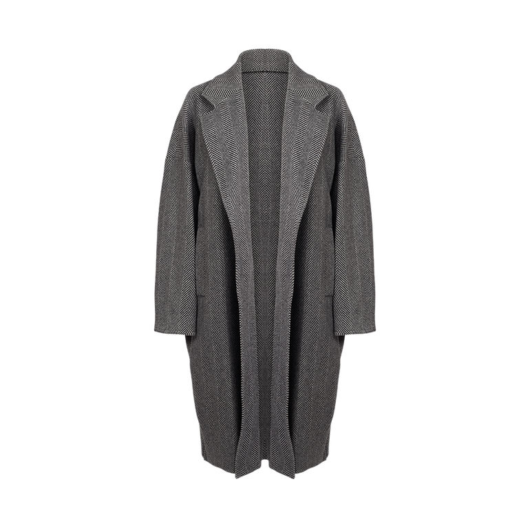 Oversized Long Coat | Front view of Oversized Long Coat DUSAN