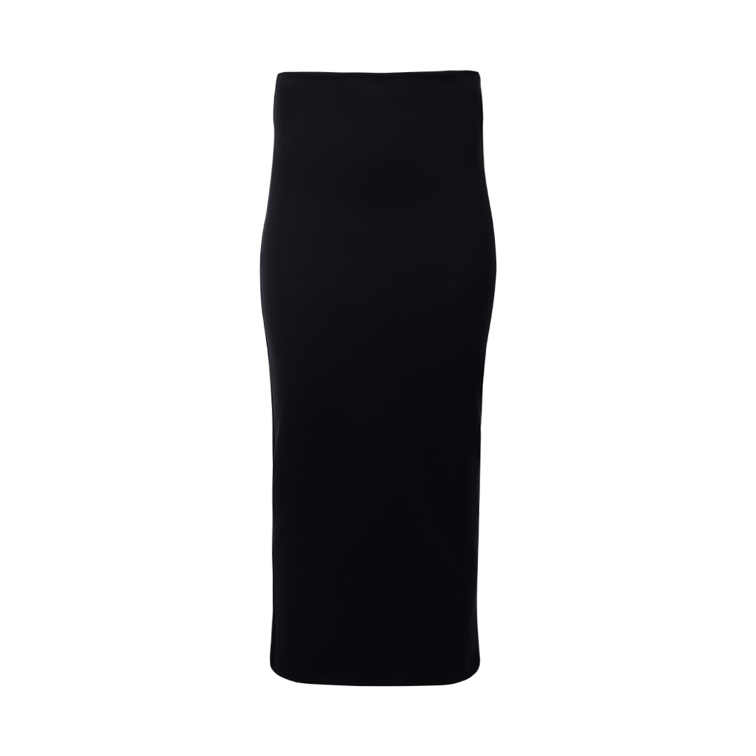 Stretched High-Waisted Midi Skirt | Front view of Stretched High-Waisted Midi Skirt DUSAN