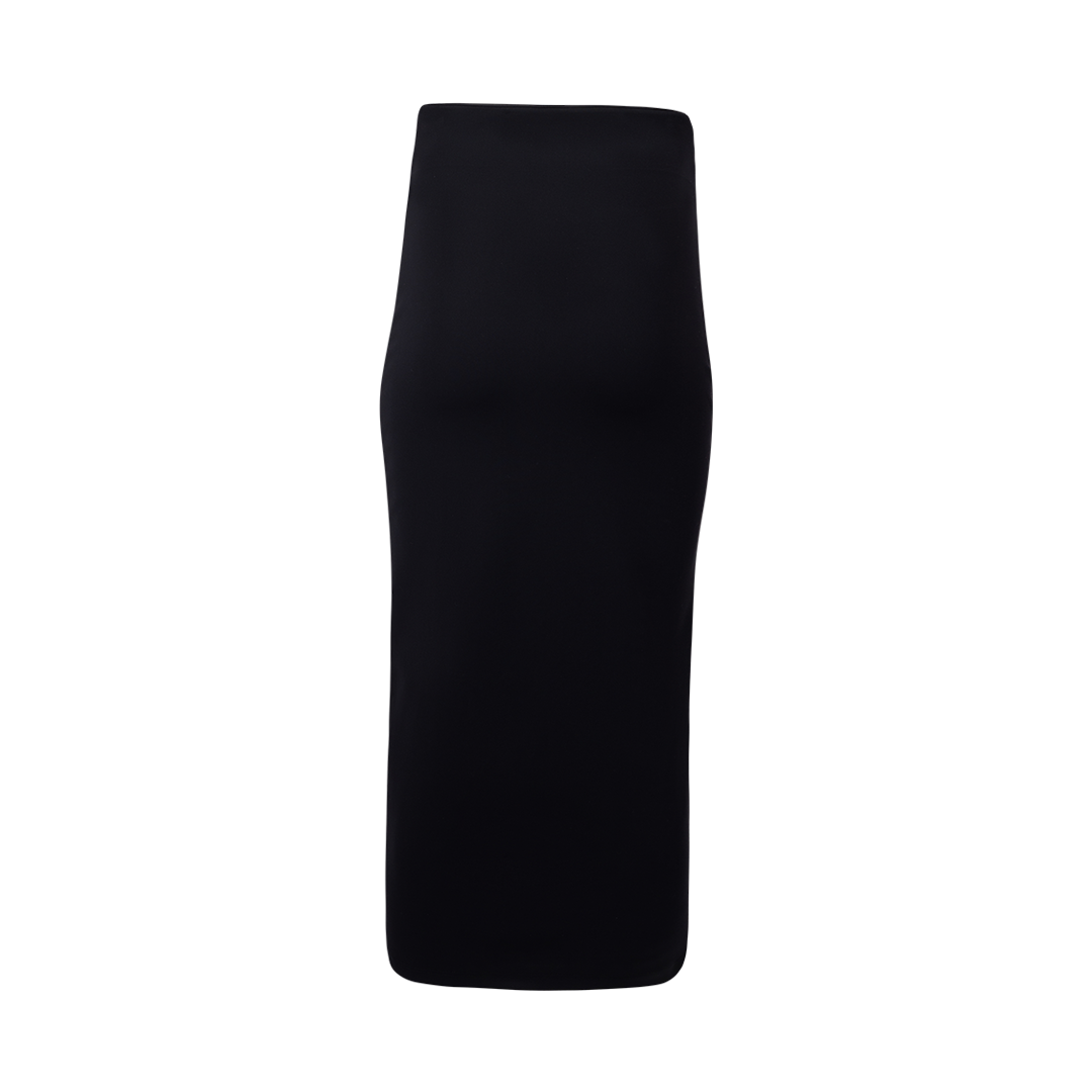 Stretched High-Waisted Midi Skirt | Back view of Stretched High-Waisted Midi Skirt DUSAN