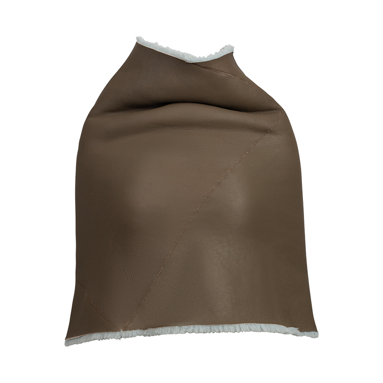 Porterville Reversible Cowl Shrug | Front view of Porterville Reversible Cowl Shrug RICK OWENS