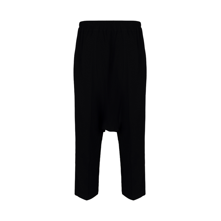 Drawstring Cropped Sweatpants | Back view of Drawstring Cropped Sweatpants RICK OWENS