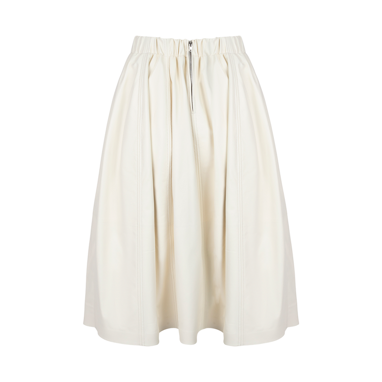 Leather Midi Skirt | Front view of Leather Midi Skirt  MARNI