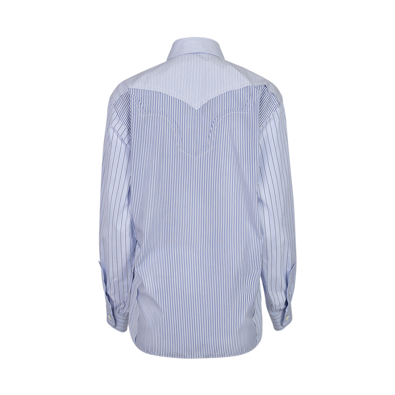 Long Sleeve Poplin Shirt | Back view of Long Sleeve Poplin Shirt MAISON MARGIELA