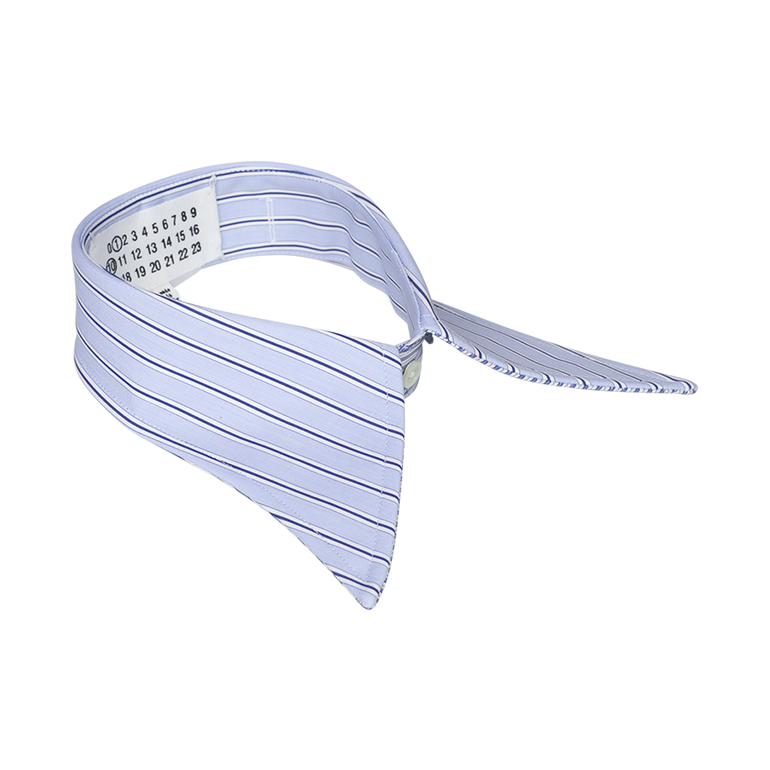 Striped Pointed Collar | Side view of Striped Pointed Collar MAISON MARGIELA