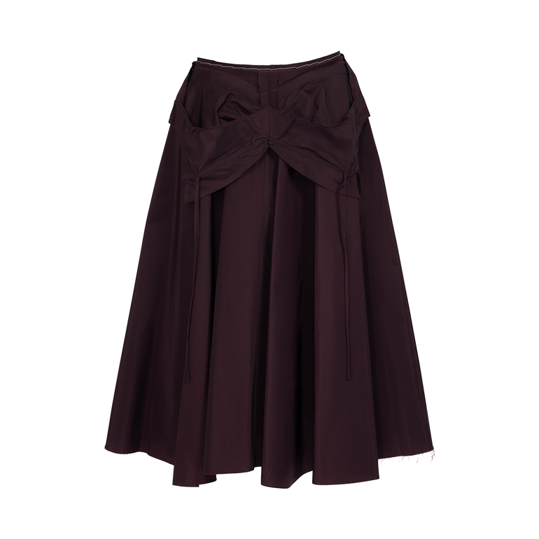 Fit-Flare Midi Skirt | Front view of Fit-Flare Midi Skirt MAISON MARGIELA