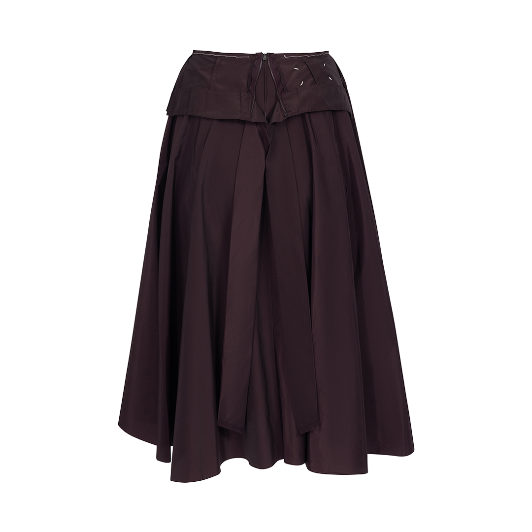 Fit-Flare Midi Skirt | Back view of Fit-Flare Midi Skirt MAISON MARGIELA