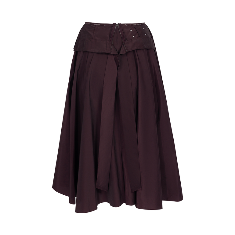 Fit-Flare Midi Skirt | Back view of Fit-Flare Midi Skirt MAISON MARGIELA