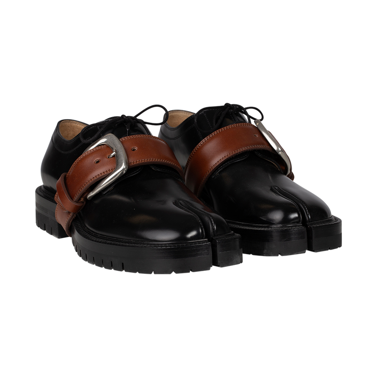 Tabi County Combat Loafers | Side view of both Tabi County Combat Loafers MAISON MARGIELA