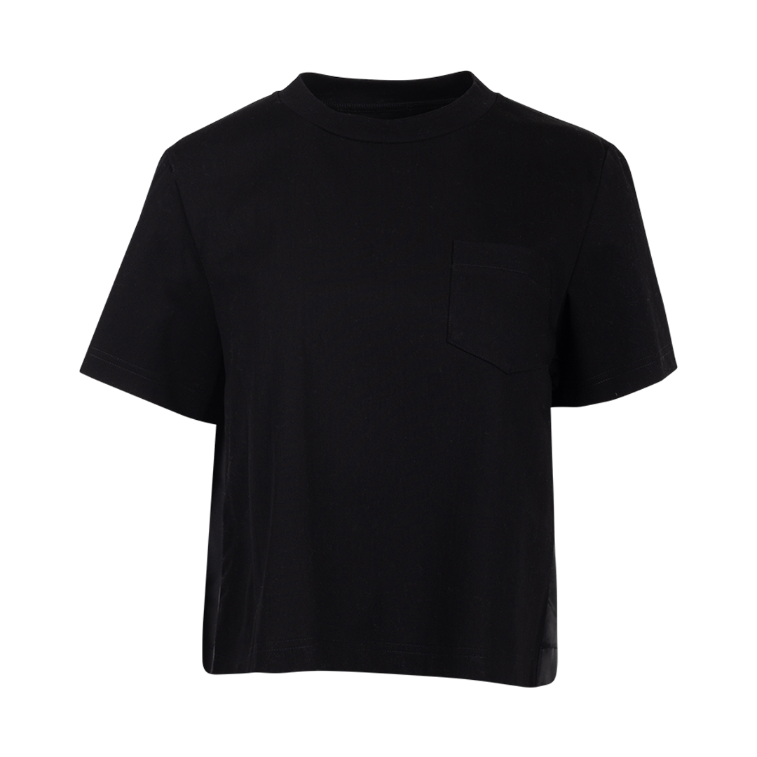 Nylon Twill Mix T-Shirt