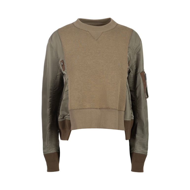 Sponge Sweat x Nylon Twill Pullover – FORTY FIVE TEN Sponge Sweat x Nylon Twill Pullover – FORTY FIVE TEN